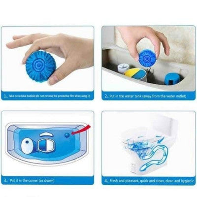 BLUE AUTOMATIC TOILET BOWL CLEANER TABLET (SET OF 10) BUY 1 GET 1 FREE SHOP NOW HERE