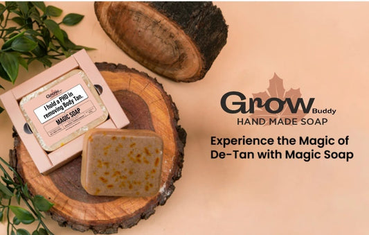 GrowBuddy Saffron & Sandalwood Glow Soap (Pack of 2) – Buy 1 Get 1 FREE