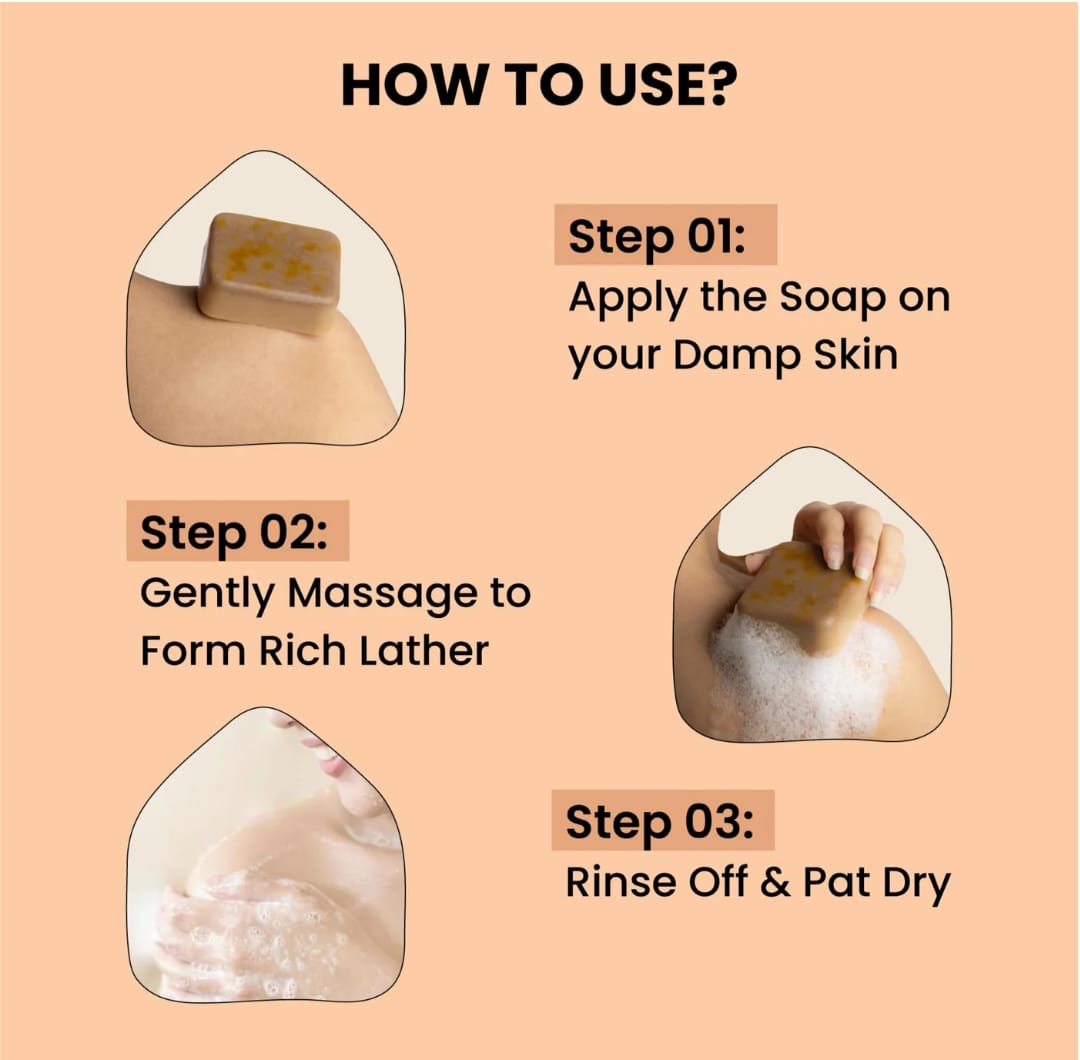 GrowBuddy Saffron & Sandalwood Glow Soap (Pack of 2) – Buy 1 Get 1 FREE